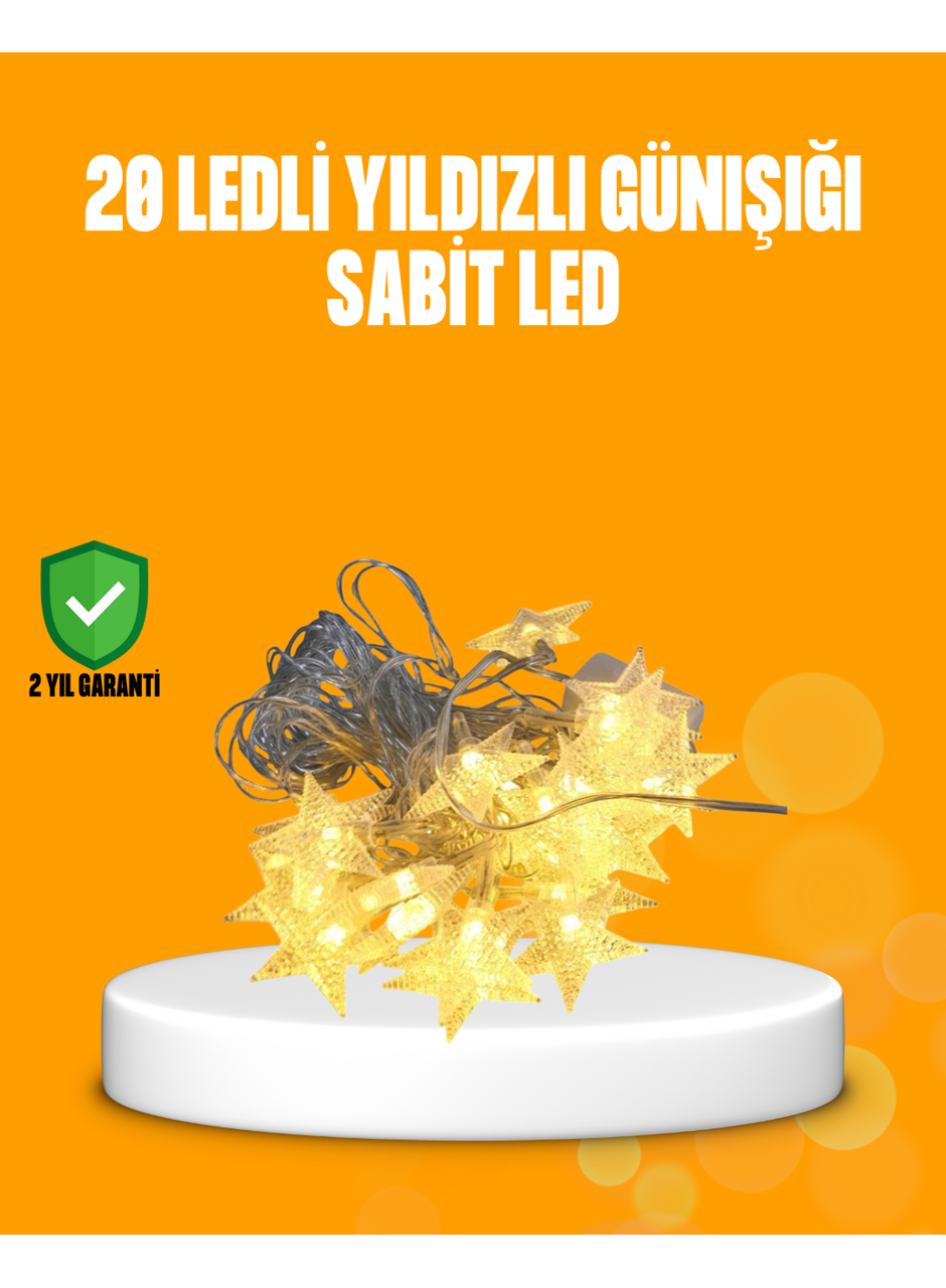Yıldız Led Işık 5 Metre Dekoratif Aydınlatma Günışığı