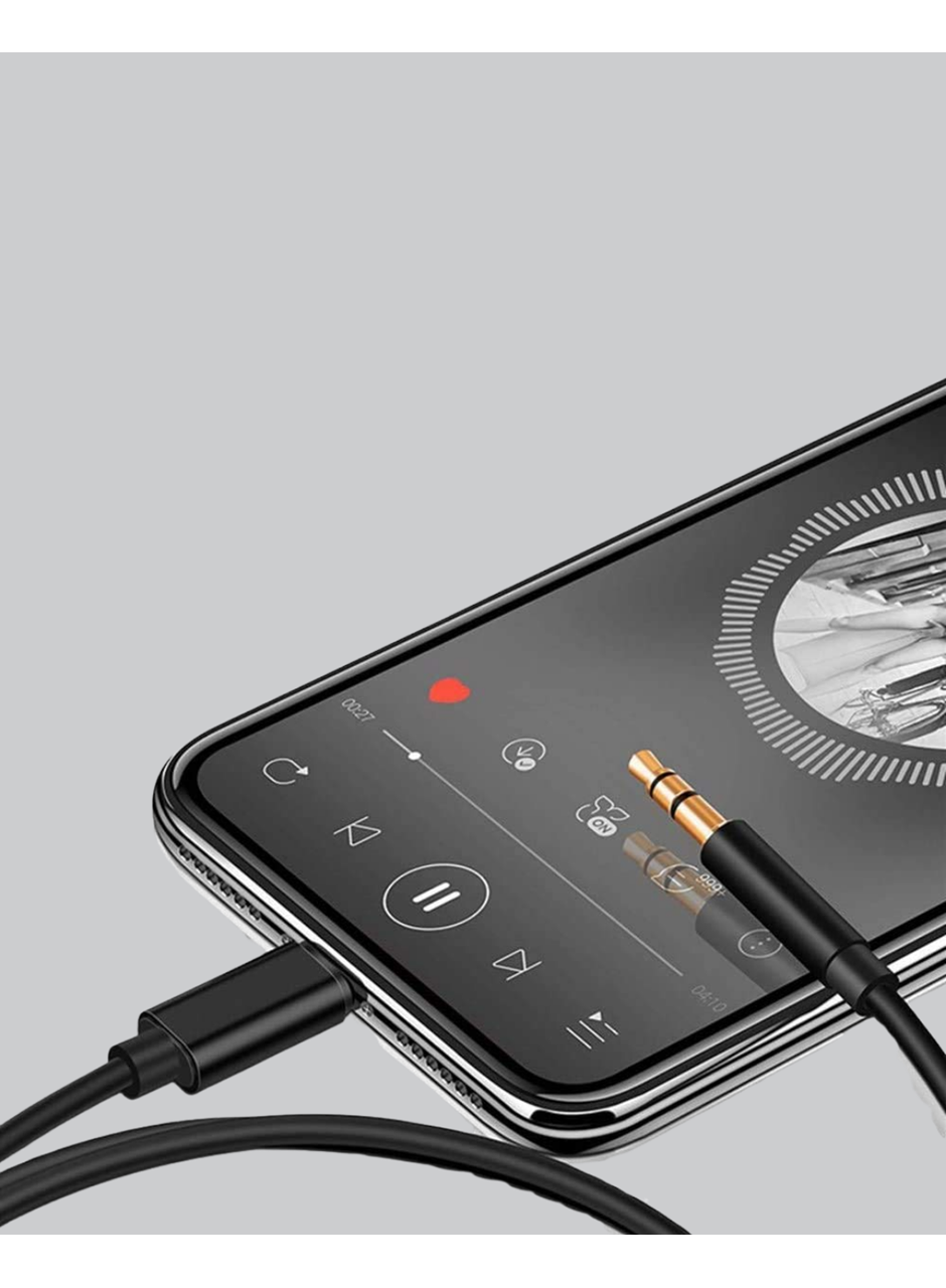 iPhone Lightning 3.5mm Aux Çevirici Kablo JH-023 Stereo Ses Aktarıcı