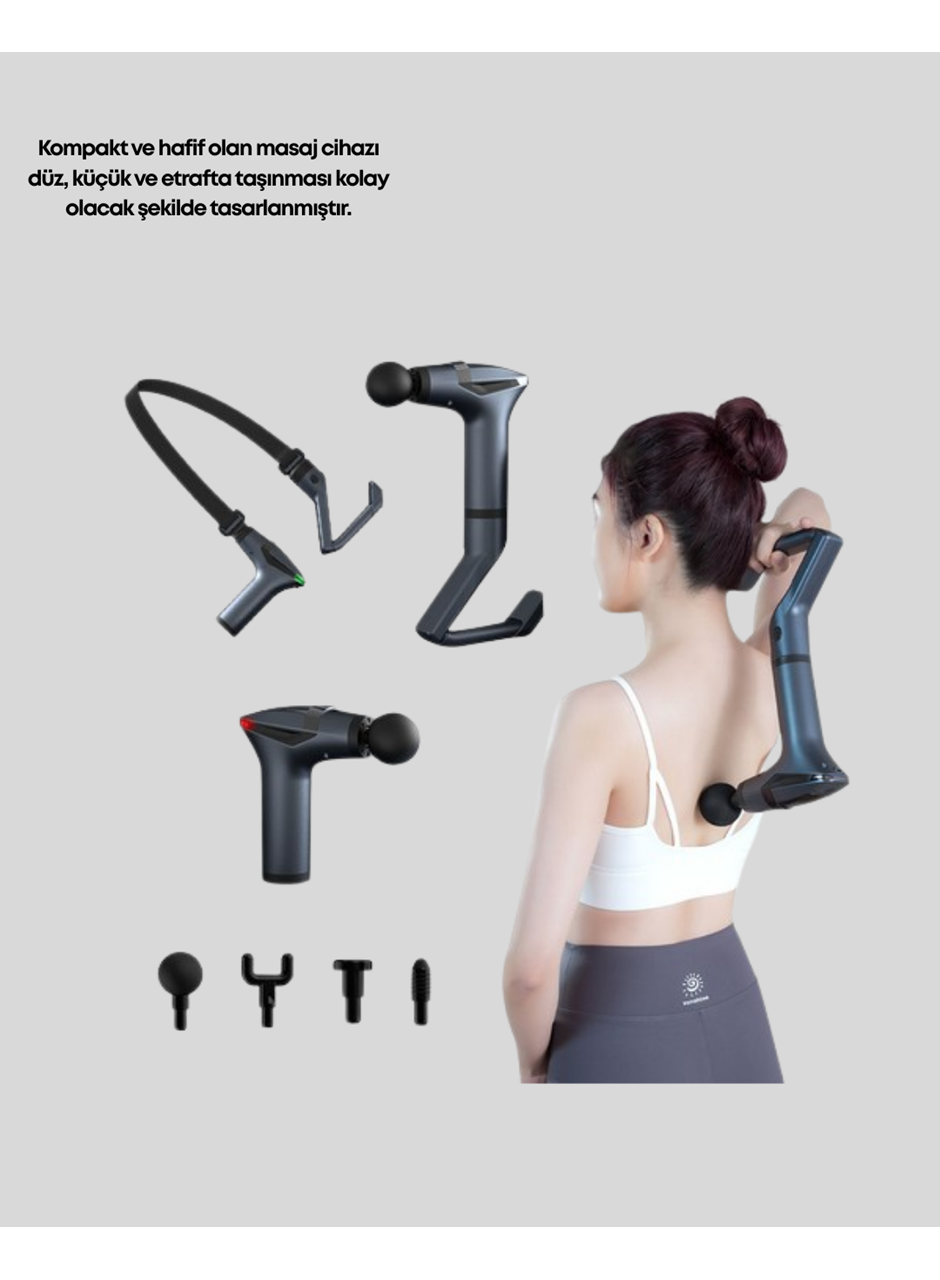 Titreşimli Şarjlı Masaj Aleti 3in1 Fonksiyonel Çok Amaçlı Model