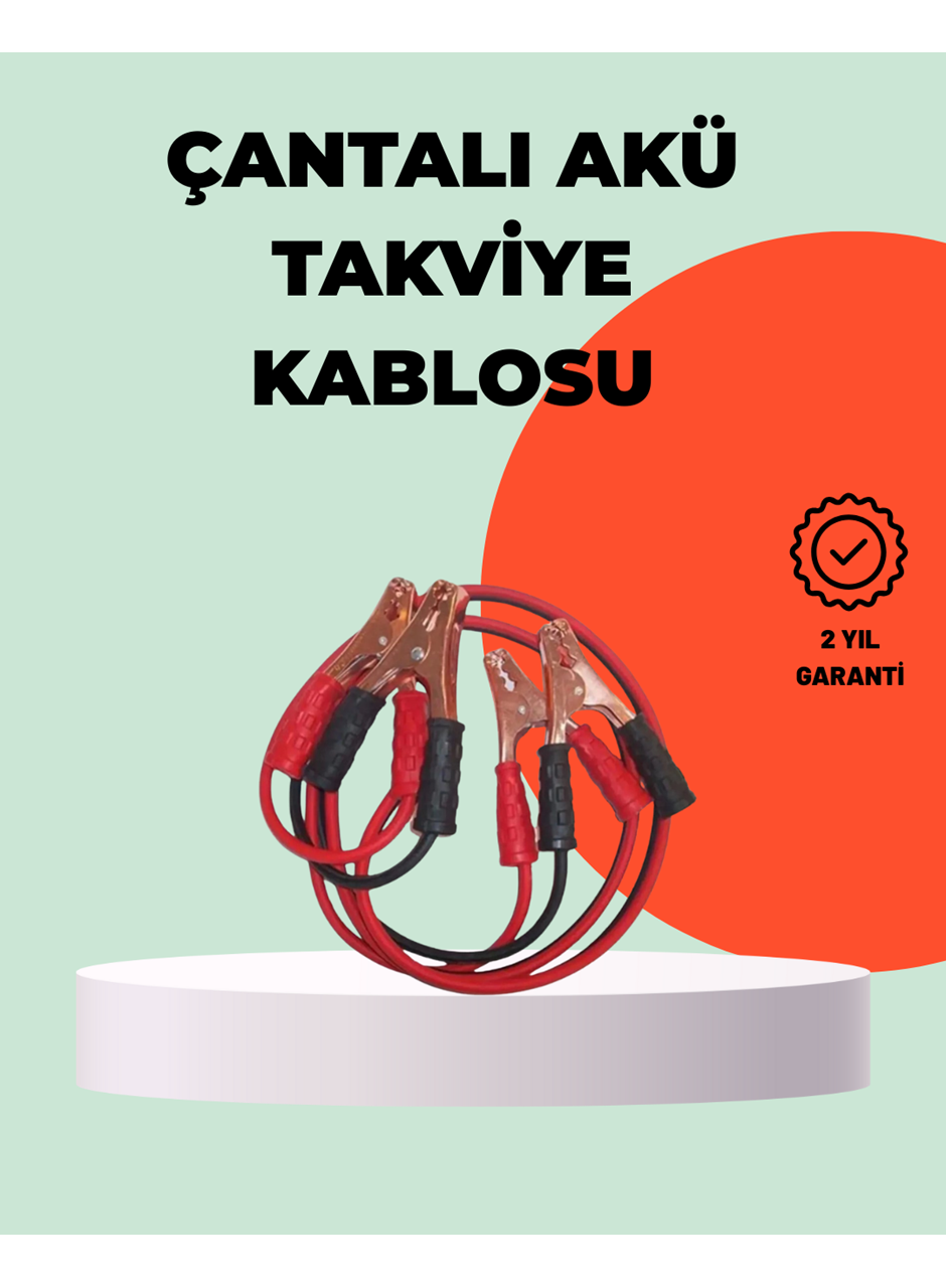 1200A Takviye Kablosu Araç Acil Yardım 2 Metre Güçlü Maşa