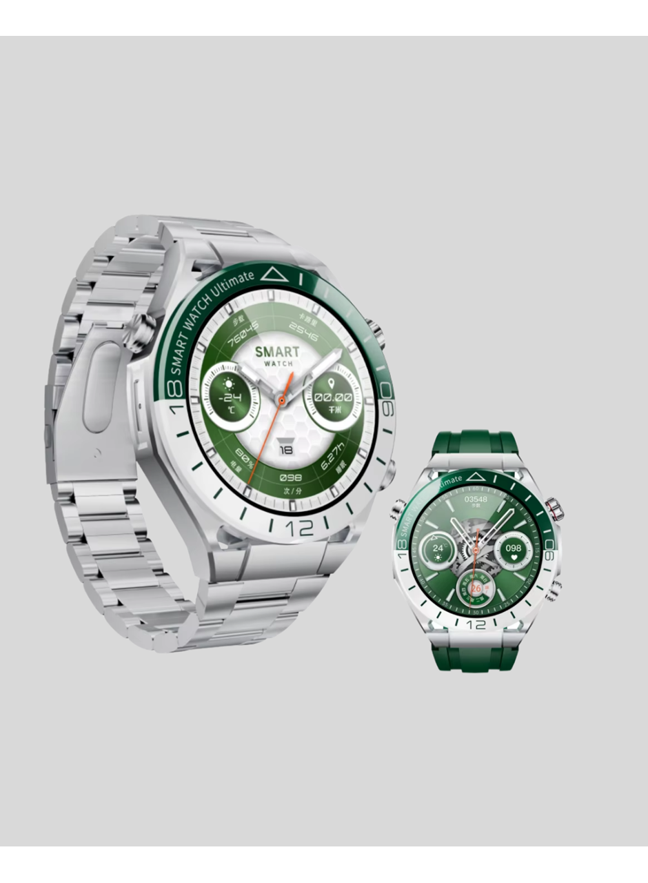 Harita Görüntüleme Özellikli Amoled Akıllı Saat 3 Kayışlı Fitness Takipli