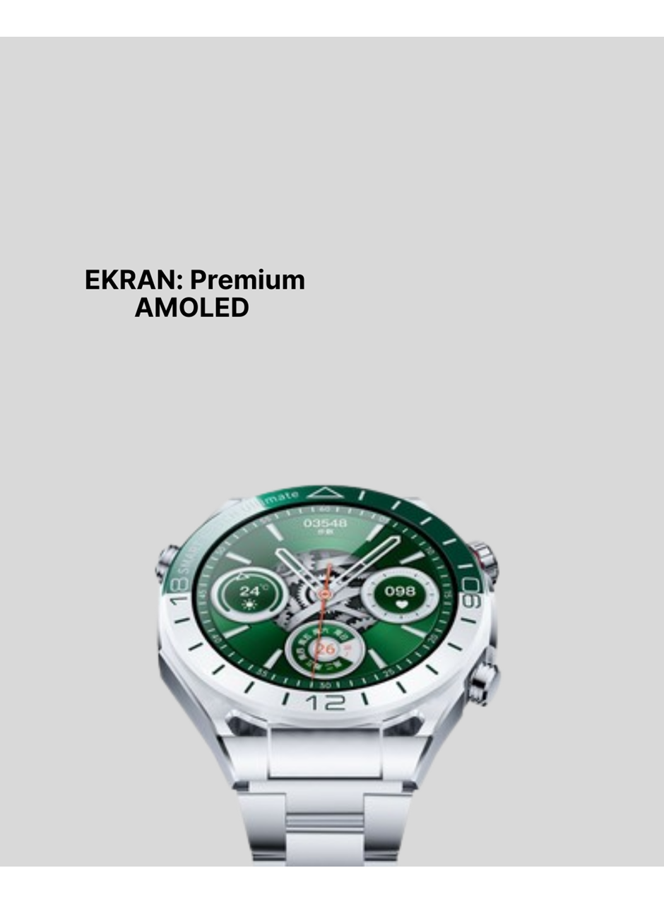 Premium Amoled Akıllı Saat GPS Harita Desteği Bluetooth Arama Sağlık Takipli