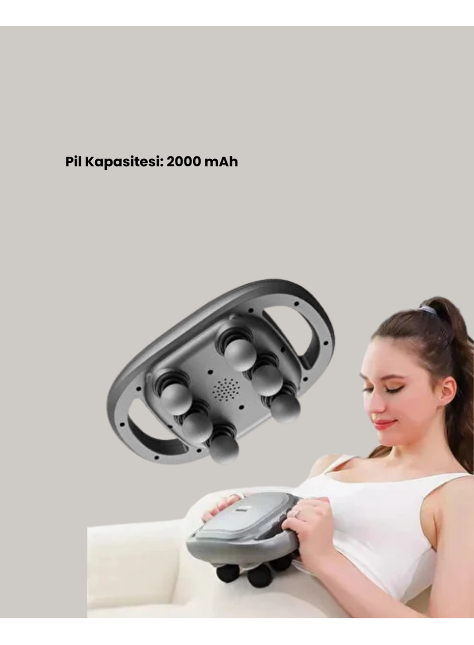 Profesyonel 6 Başlıklı Şarjlı Masaj Tabancası 2000 mAh Güçlü Performans