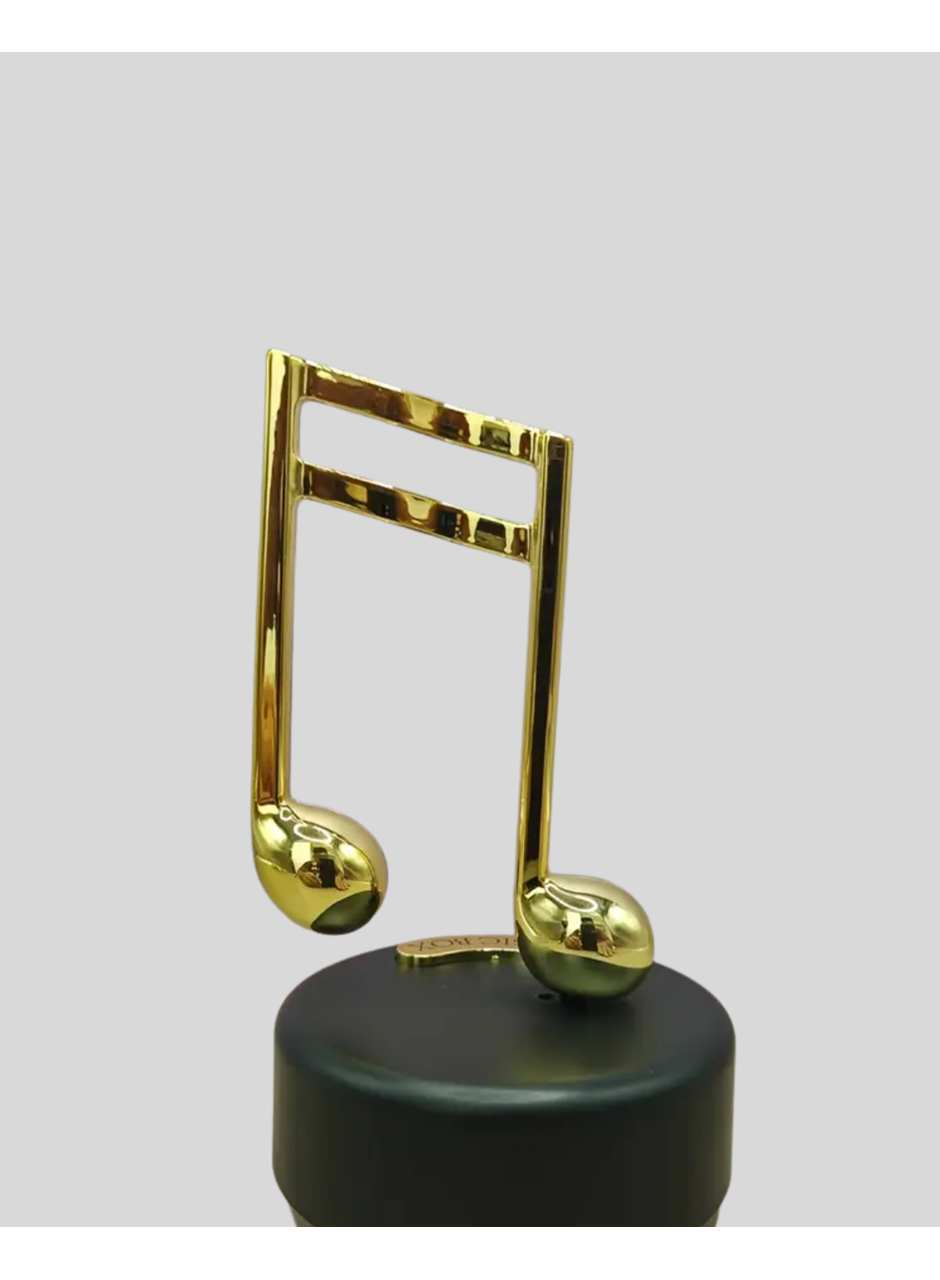 Altın Nota Figürlü Müzik Kutusu