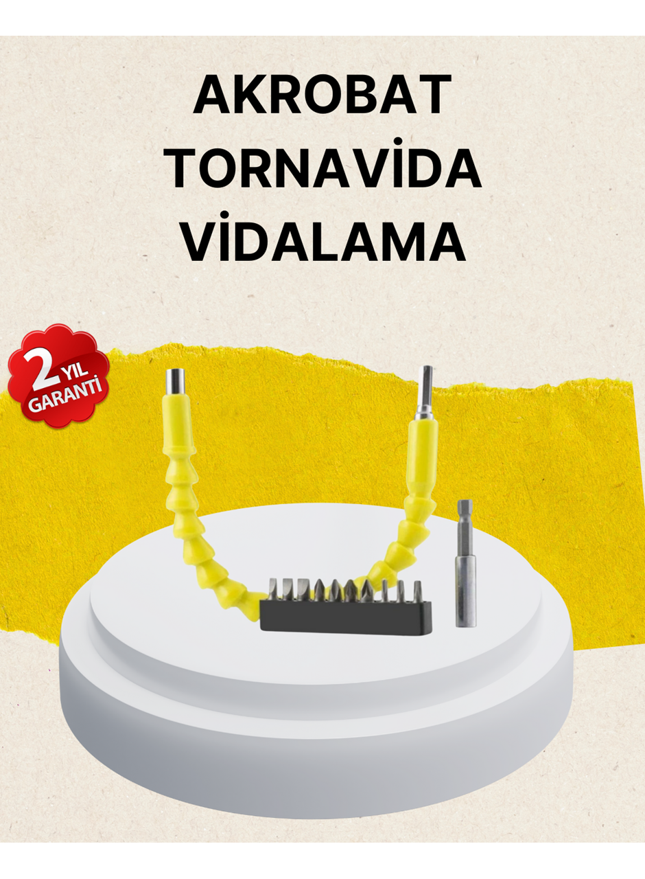 Akrobat Vidalama Uç Seti 12 Parça Profesyonel Dar Alan Kullanım