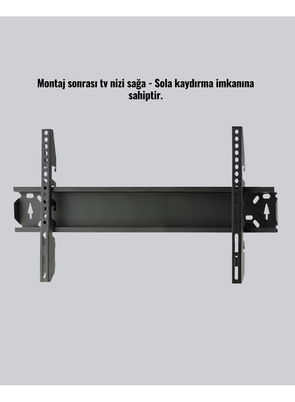 32-65 İnç LCD LED TV Askı Aparatı 75 kg Taşıma Güçlendirilmiş Çelik