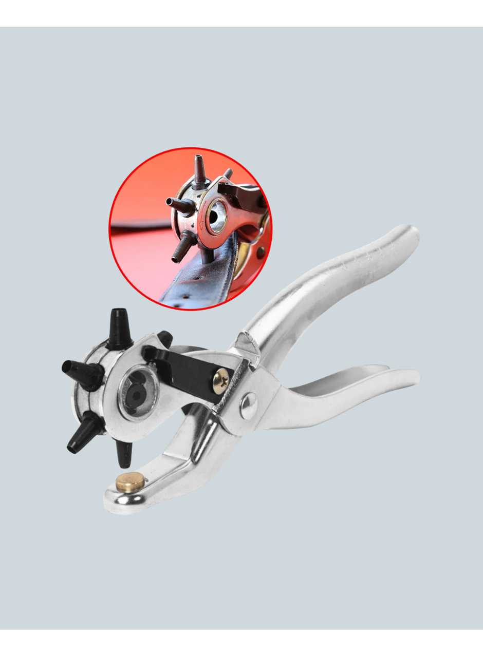 Metal Gövdeli Ayarlanabilir Deri Delme Pensesi 2.5–5 mm Delik Açma Aracı