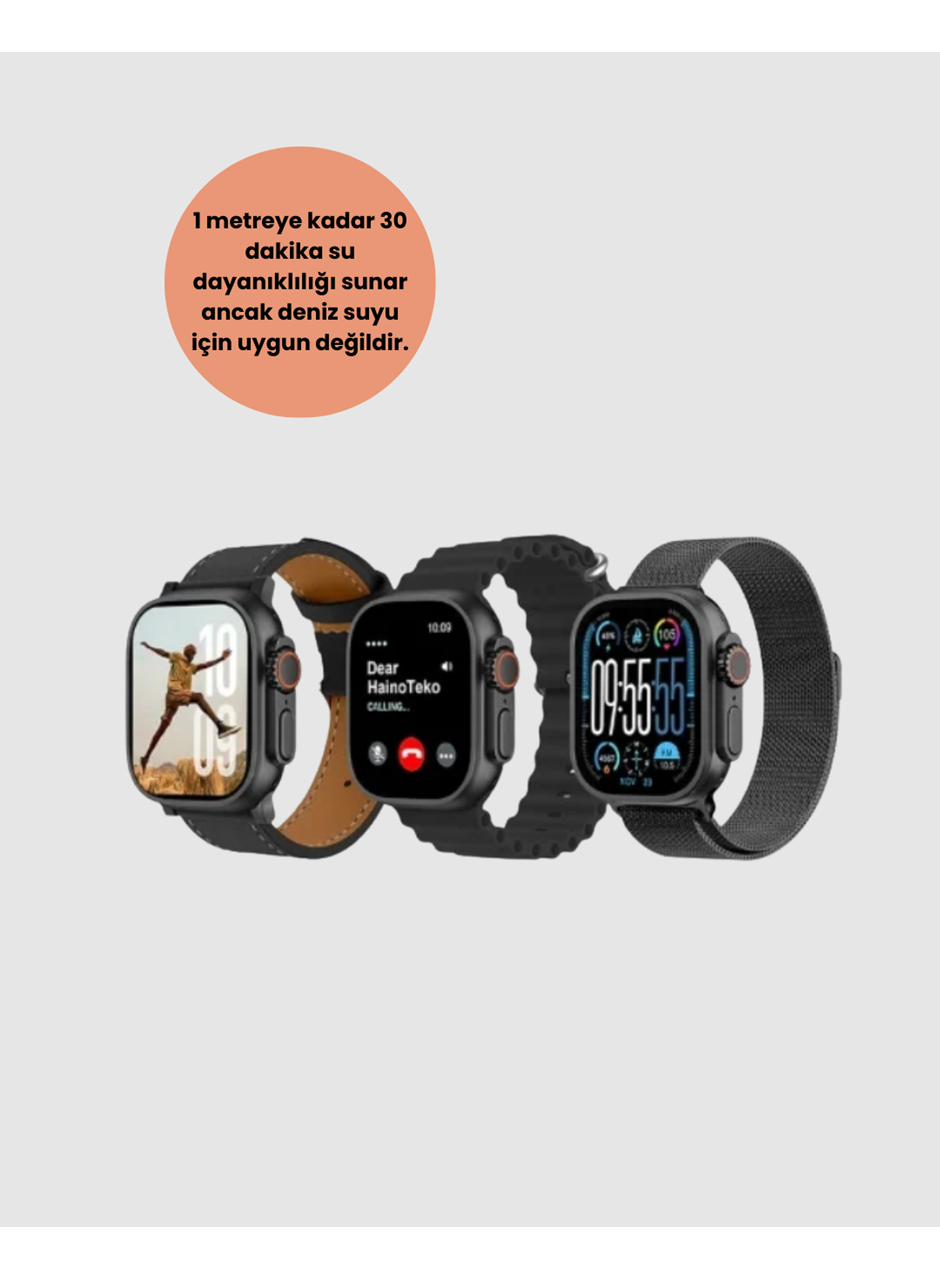 AMOLED Akıllı Saat 49mm Bluetooth Arama Spor ve Sağlık
