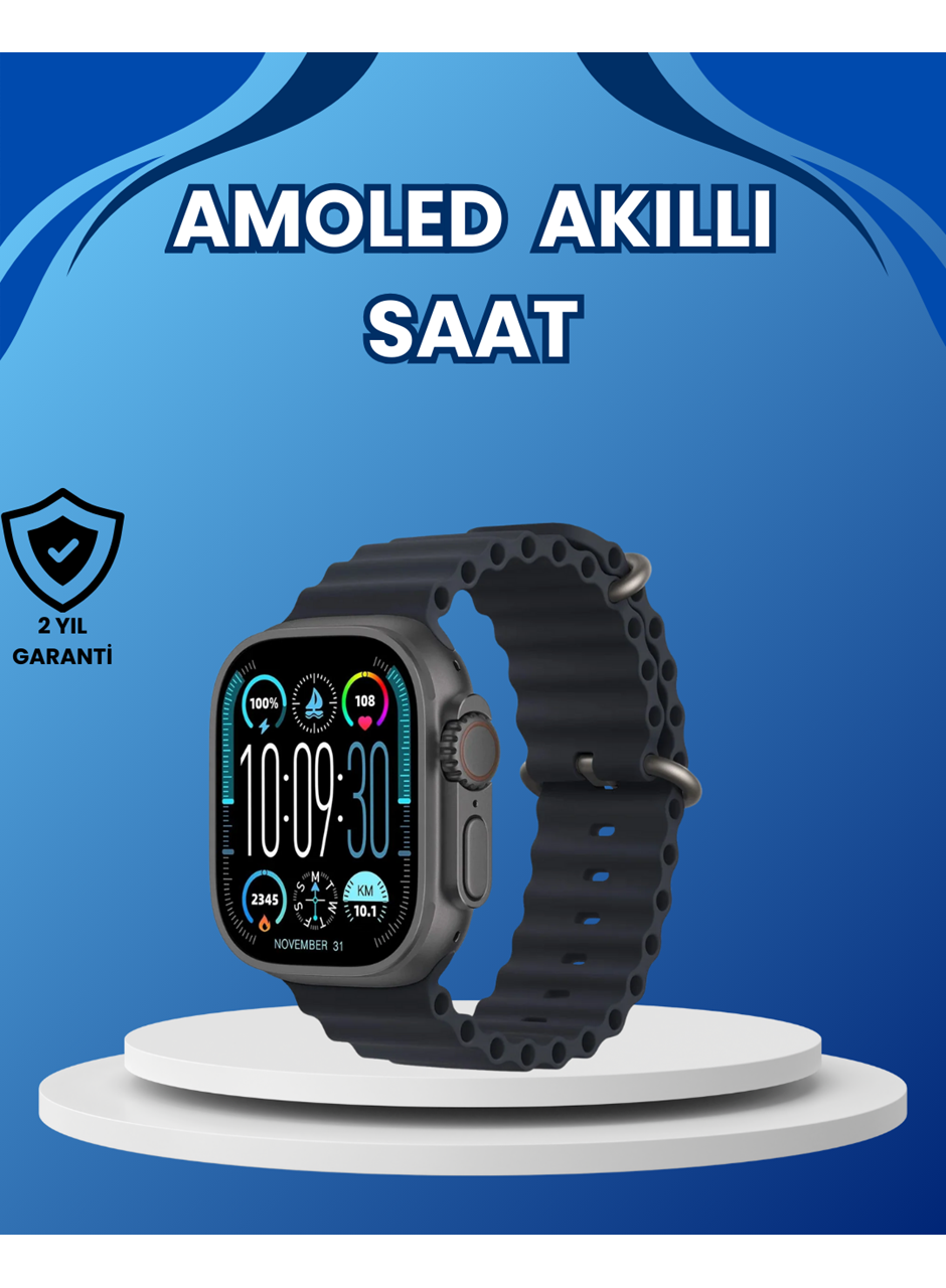 AMOLED Ultra Akıllı Saat 15 Gün Batarya Güçlü Ekran
