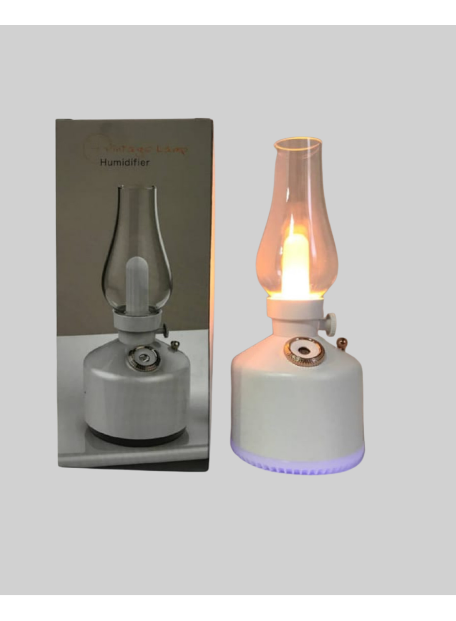 Retro Gaz Lambası Görünümlü Ledli Buhar Püskürtücü Aroma Difüzör