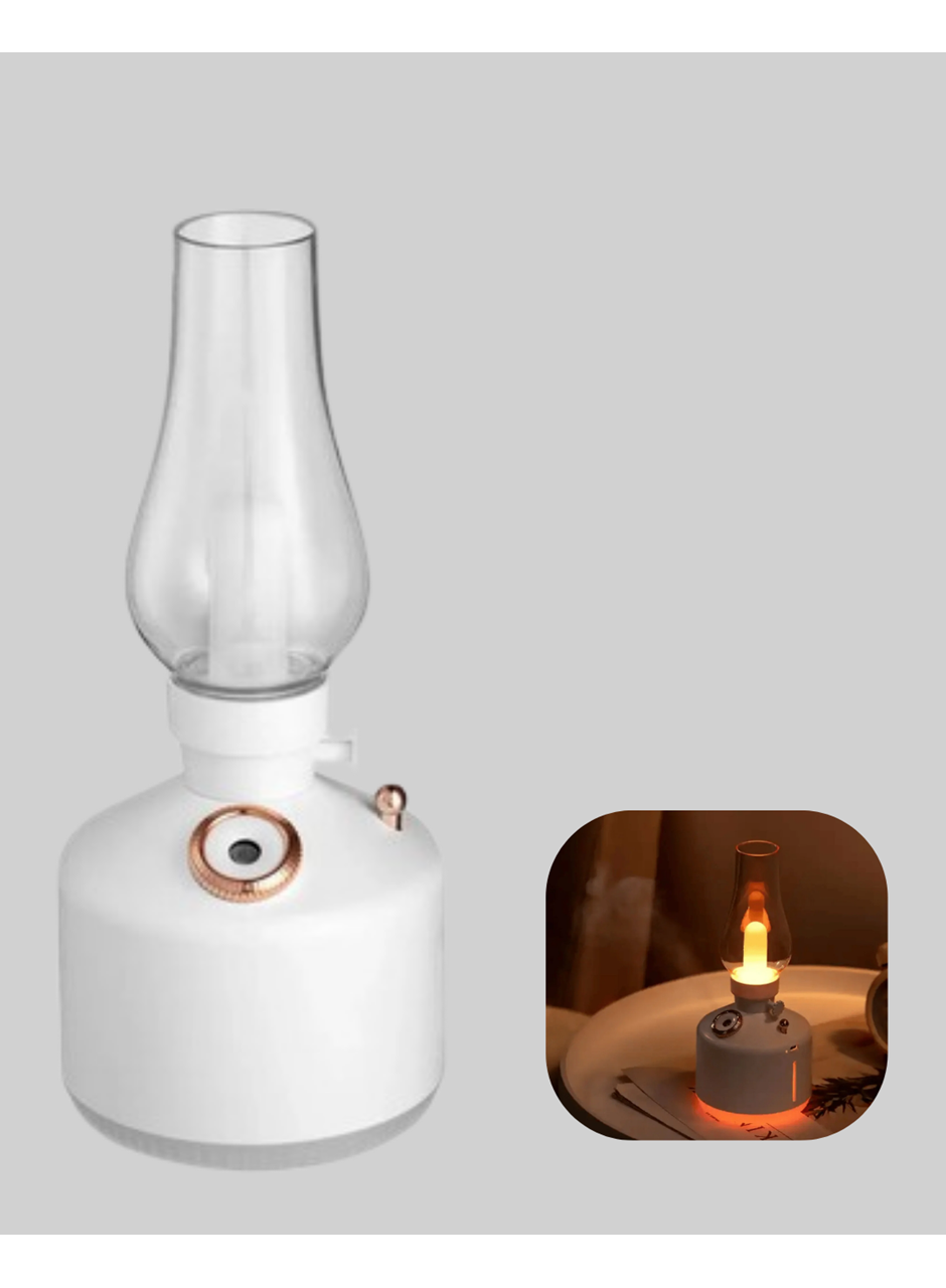 Retro Gaz Lambası Görünümlü Ledli Buhar Püskürtücü Aroma Difüzör