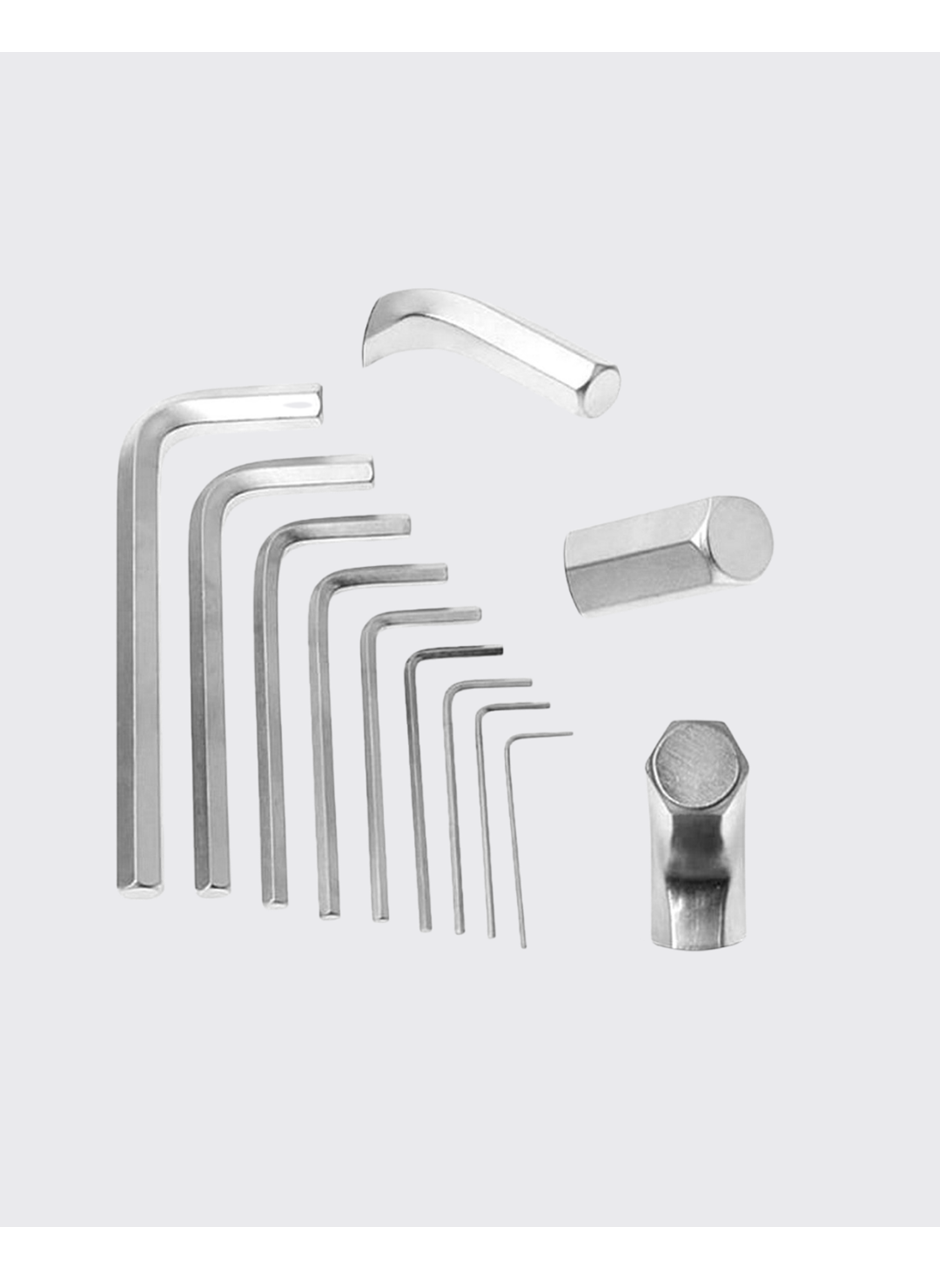 9 Parça Alyan Anahtar Seti Isıl İşlem Görmüş Dayanıklı Çelik