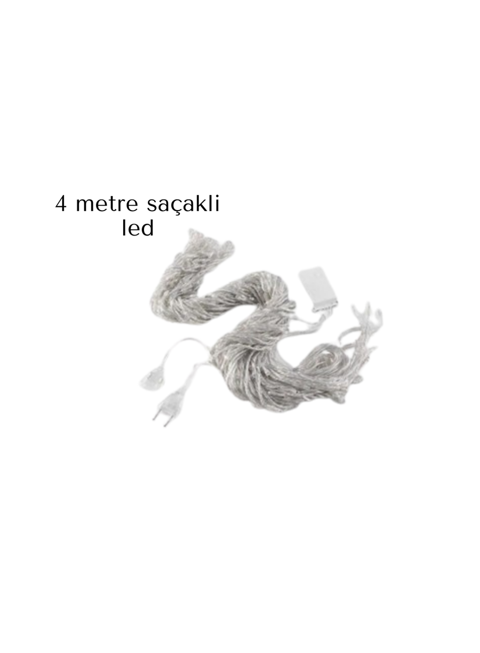 SAÇAKLI 4 METRE PERDE LED