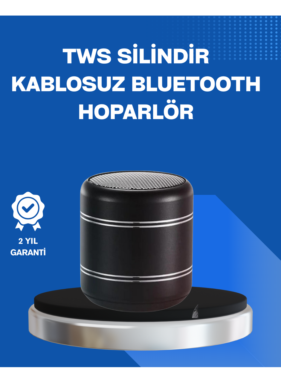 Taşınabilir Silindir Tasarım Bluetooth 5.0 Hoparlör Yüksek Bas Performanslı