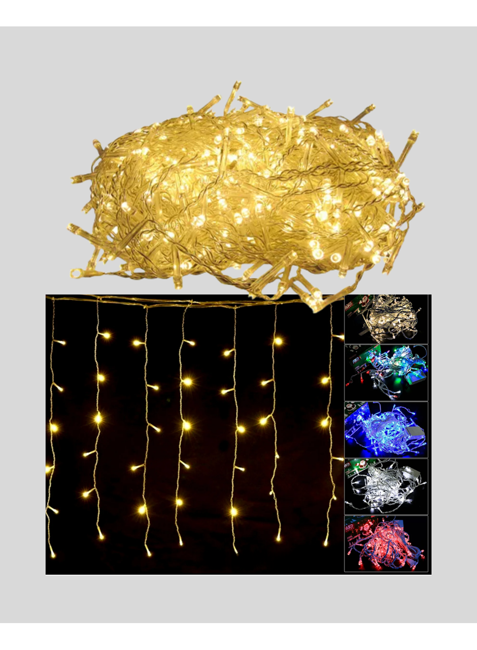 SAÇAKLI 4 METRE PERDE LED