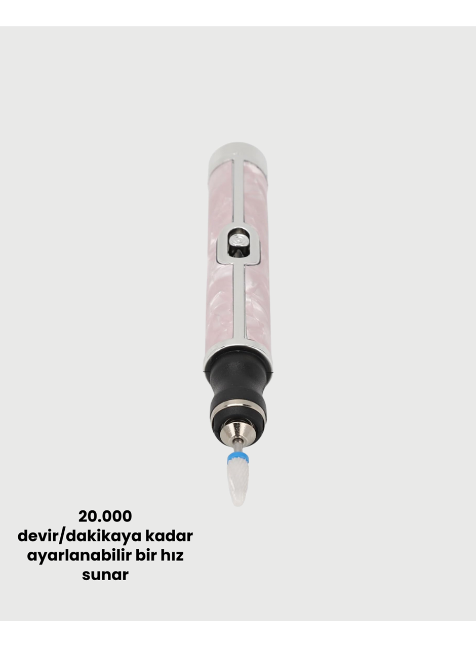 Taşınabilir Elektrikli Tırnak Törpüsü 500 mAh USB Şarjlı Manikür Cihazı