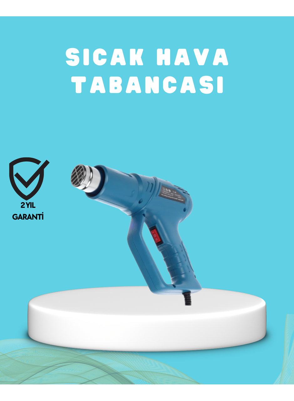 2000W Sıcak Hava Üfleme Tabancası Seramik Rezistanslı Profesyonel