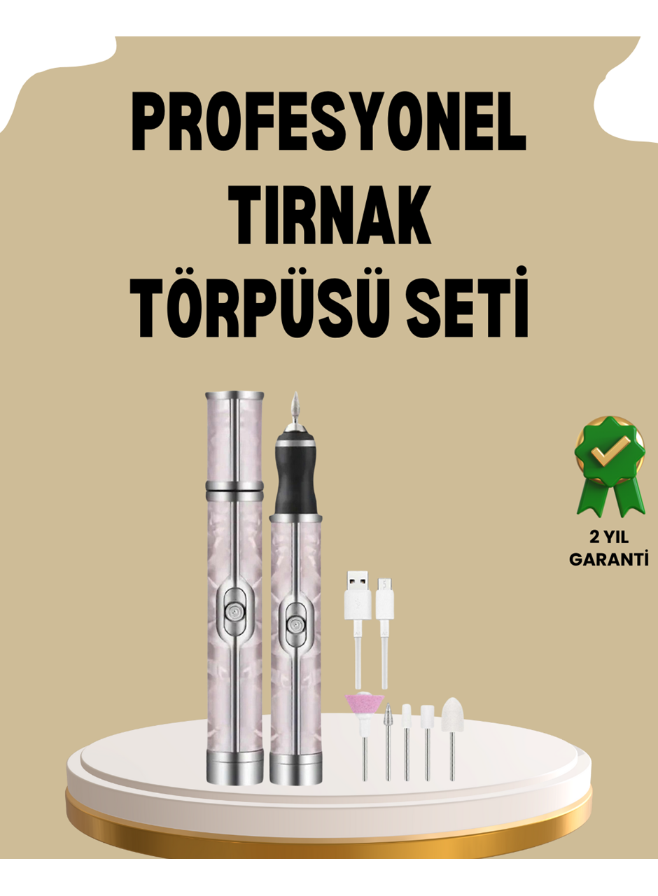 USB Şarjlı Profesyonel 20.000 RPM Elektrikli Oje Sökücü ve Tırnak Bakım Aleti