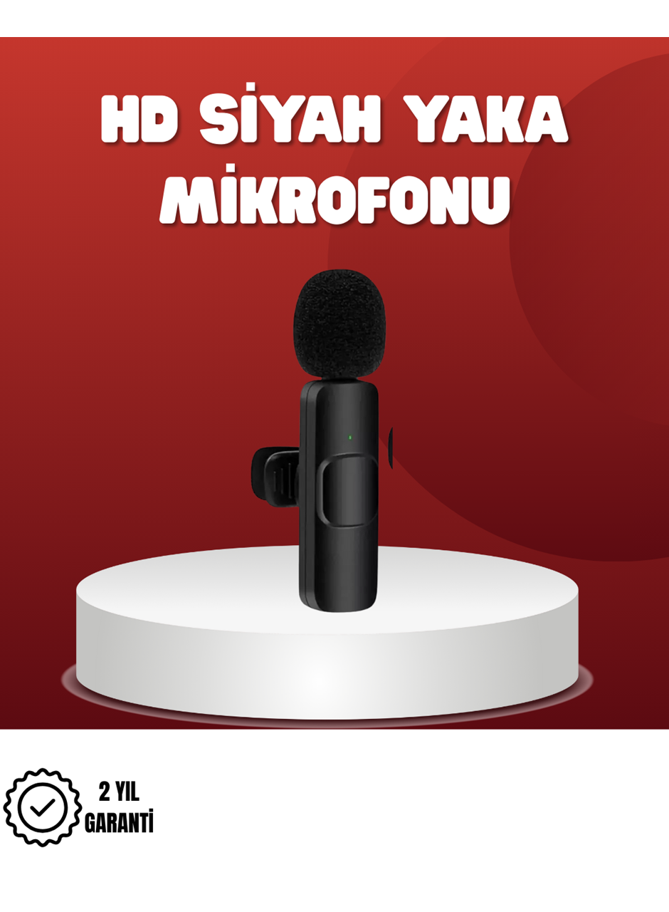 2’li Kablosuz Yaka Mikrofonu iPhone İçin Profesyonel Video Ses