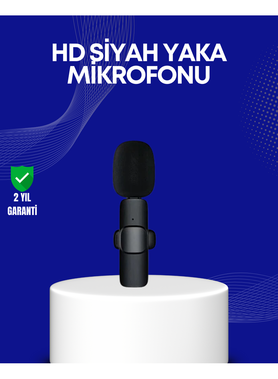 Lightning Girişli 2’li Kablosuz Yaka Mikrofonu Çift Kişilik Kayıt