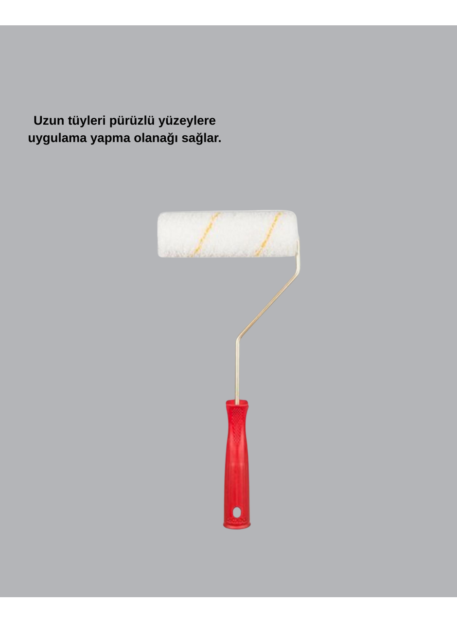 5’li Mini Rulo Boya Seti Duvar Tavan Emülsiyon Uygulama