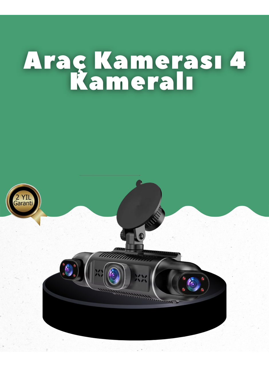 1080P 4 Kanallı Araç Kamerası GPS + WiFi + G Sensör Destekli
