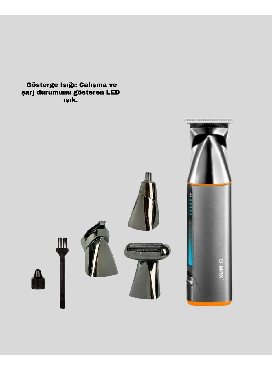 Çok Fonksiyonlu 9’u 1 Arada Tıraş Makinesi Şarjlı Saç Sakal Düzeltici
