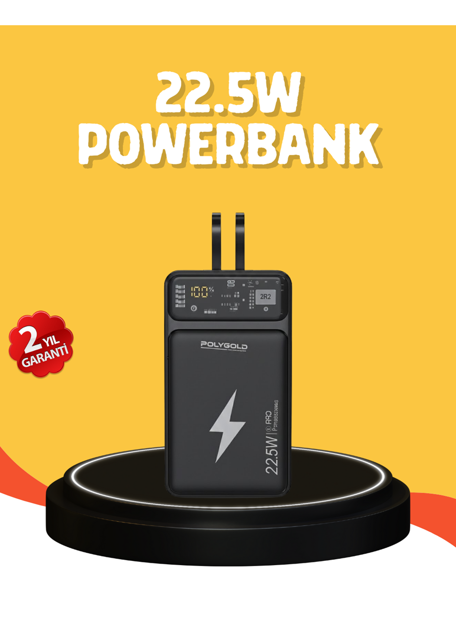 Powerbank 10000 mAh Dijital Göstergeli Taşınabilir