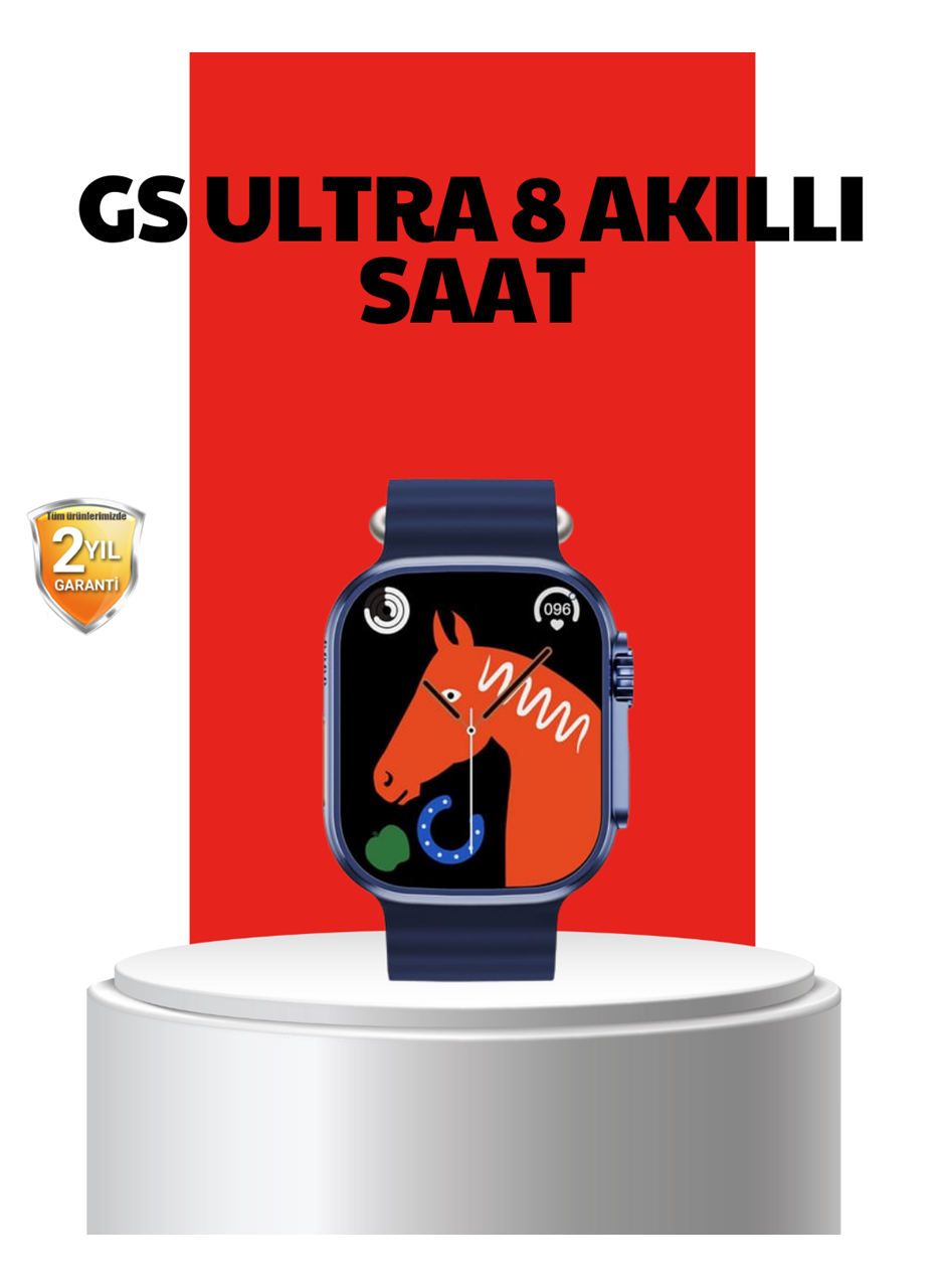 Akıllı Saat 360 mAh Çoklu Spor Modlu Lacivert Siyah Kordon