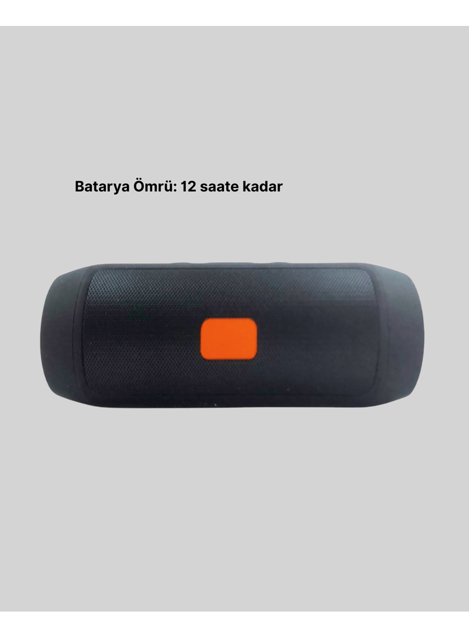 Kablosuz Hoparlör 12 Saat Çalma Süresi USB AUX TF Kart Destekli