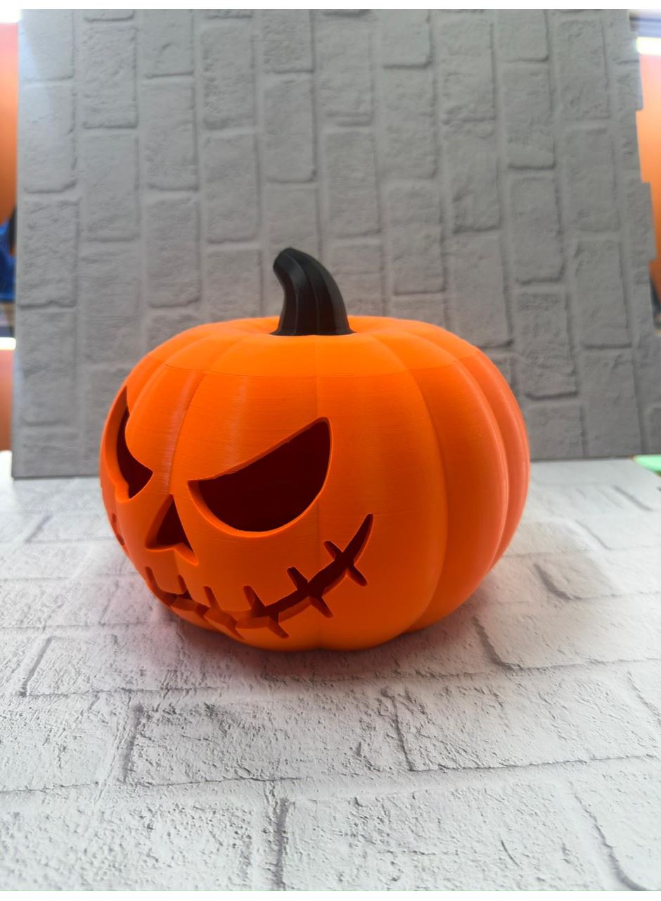Kapaklı Balkabağı Dekor Kutusu 21×15 cm Halloween Temalı Saklama