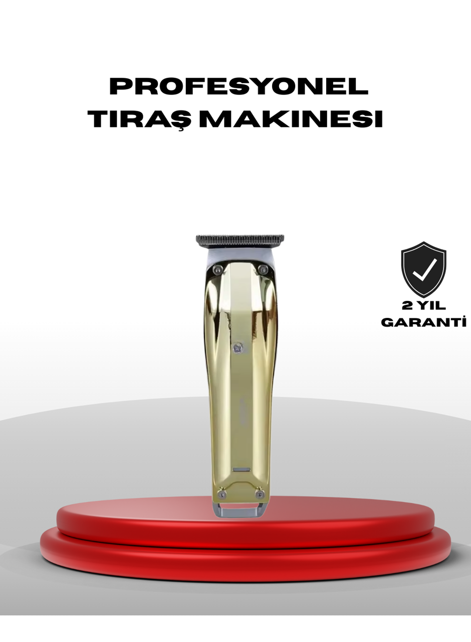 Profesyonel Saç ve Sakal Kesme Tıraş Makinesi USB Şarjlı Güçlü Motorlu