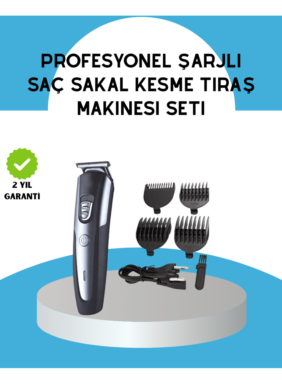 Ergonomik Profesyonel Tıraş Makinesi Saç Sakal Kesme ve Düzeltme