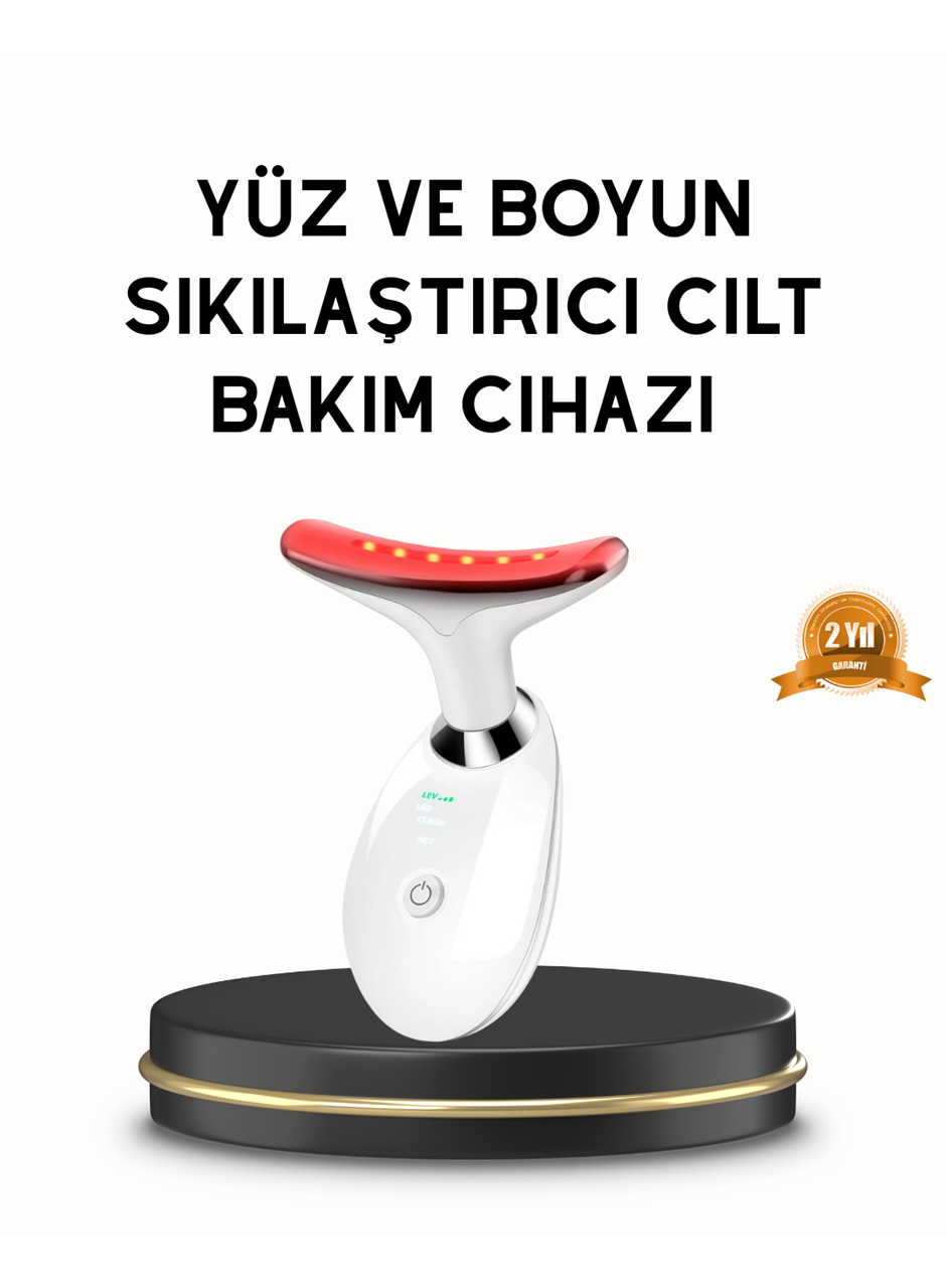 Boyun ve Gıdı Toparlayıcı EMS Cilt Sıkılaştırıcı 7000 Titreşim Isı Terapisi