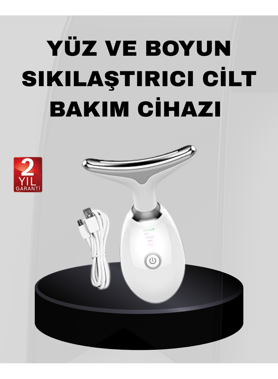 Kablosuz Şarjlı Yüz Sıkılaştırıcı Cihaz EMS Mikro Akım Anti-Aging Masaj Aleti