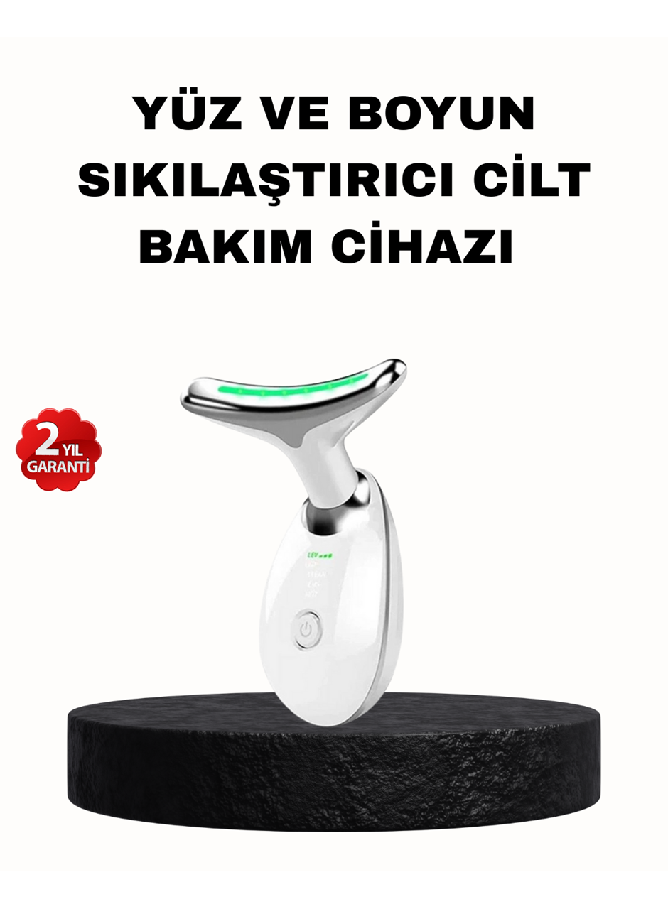 EMS Mikro Akım Yüz ve Boyun Sıkılaştırıcı Cihaz 7000 VPM Titreşim Isı Terapili