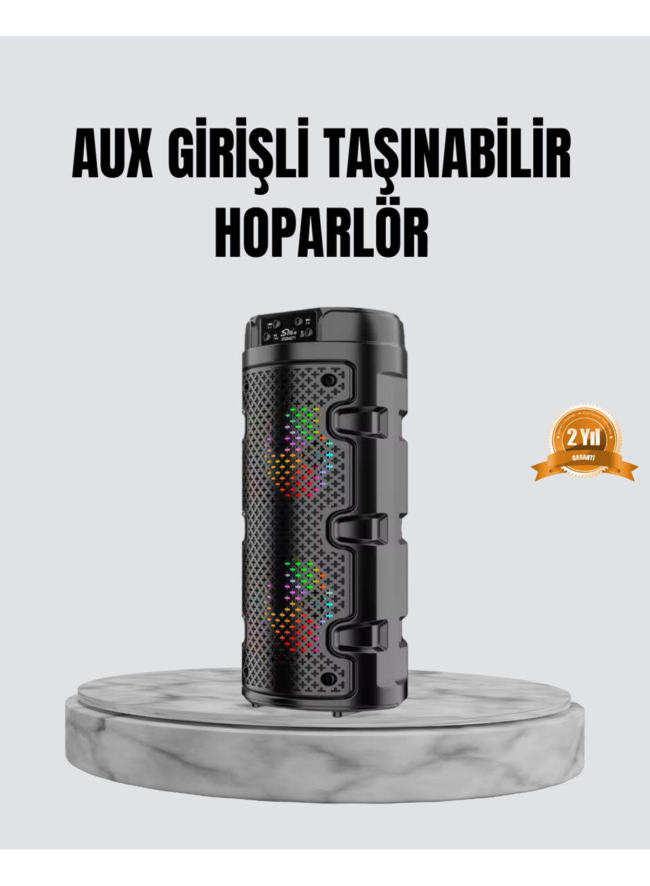 Taşınabilir Bluetooth Hoparlör Çift Sürücü Güçlü Bas HD Ses Çoklu Bağlantı