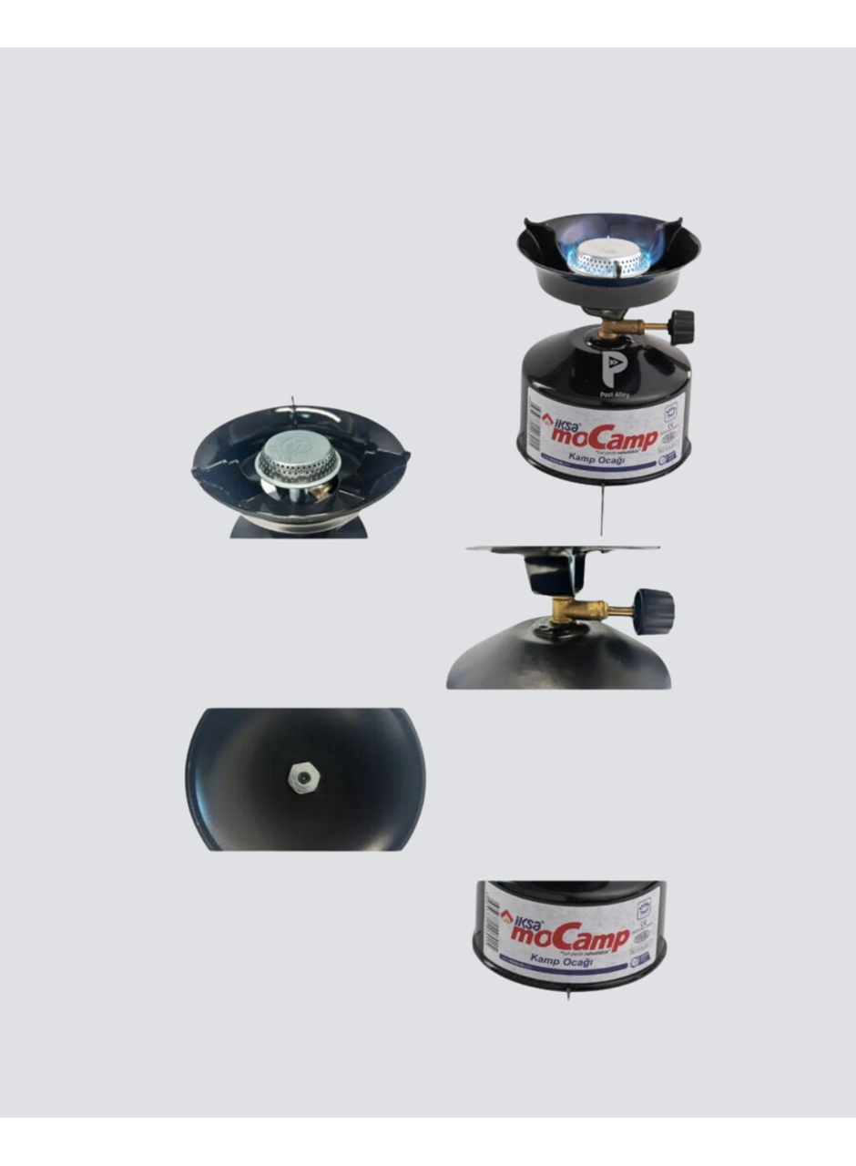 Outdoor Kamp Ocağı Gazlı Taşınabilir Pişirme Seti Üç Ayaklı Denge Aparatlı