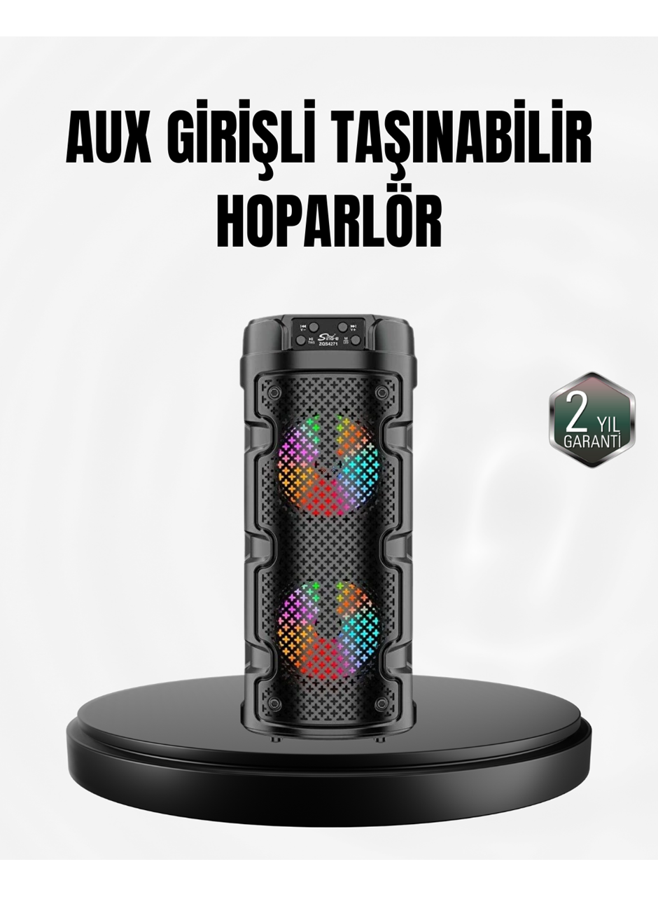 Kablosuz Stereo Hoparlör USB + SD Kart + AUX Destekli Bluetooth 5.0