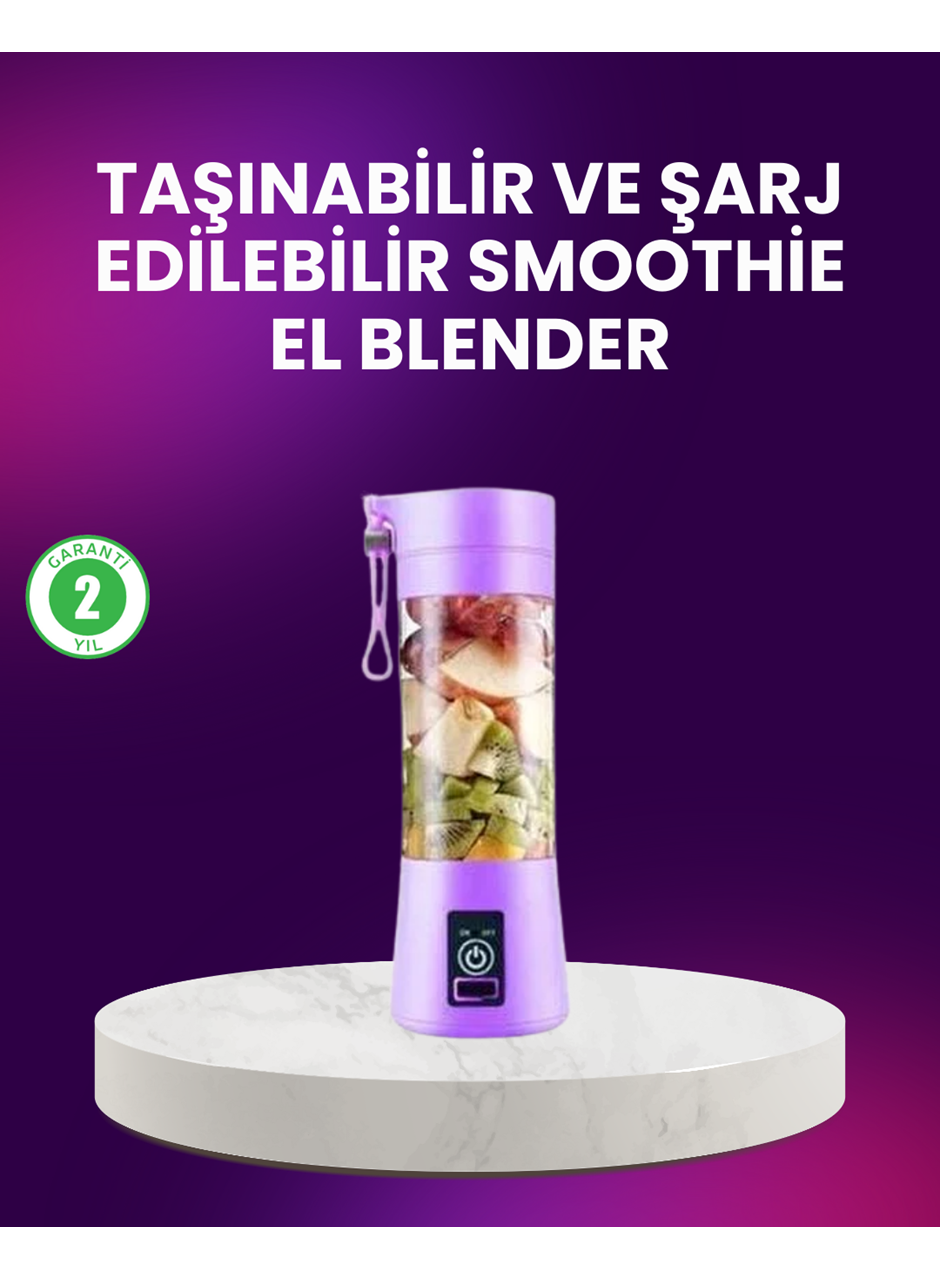 Taşınabilir Şişe Blender 380ml Şarjlı Spor Smoothie Shake Karıştırıcı