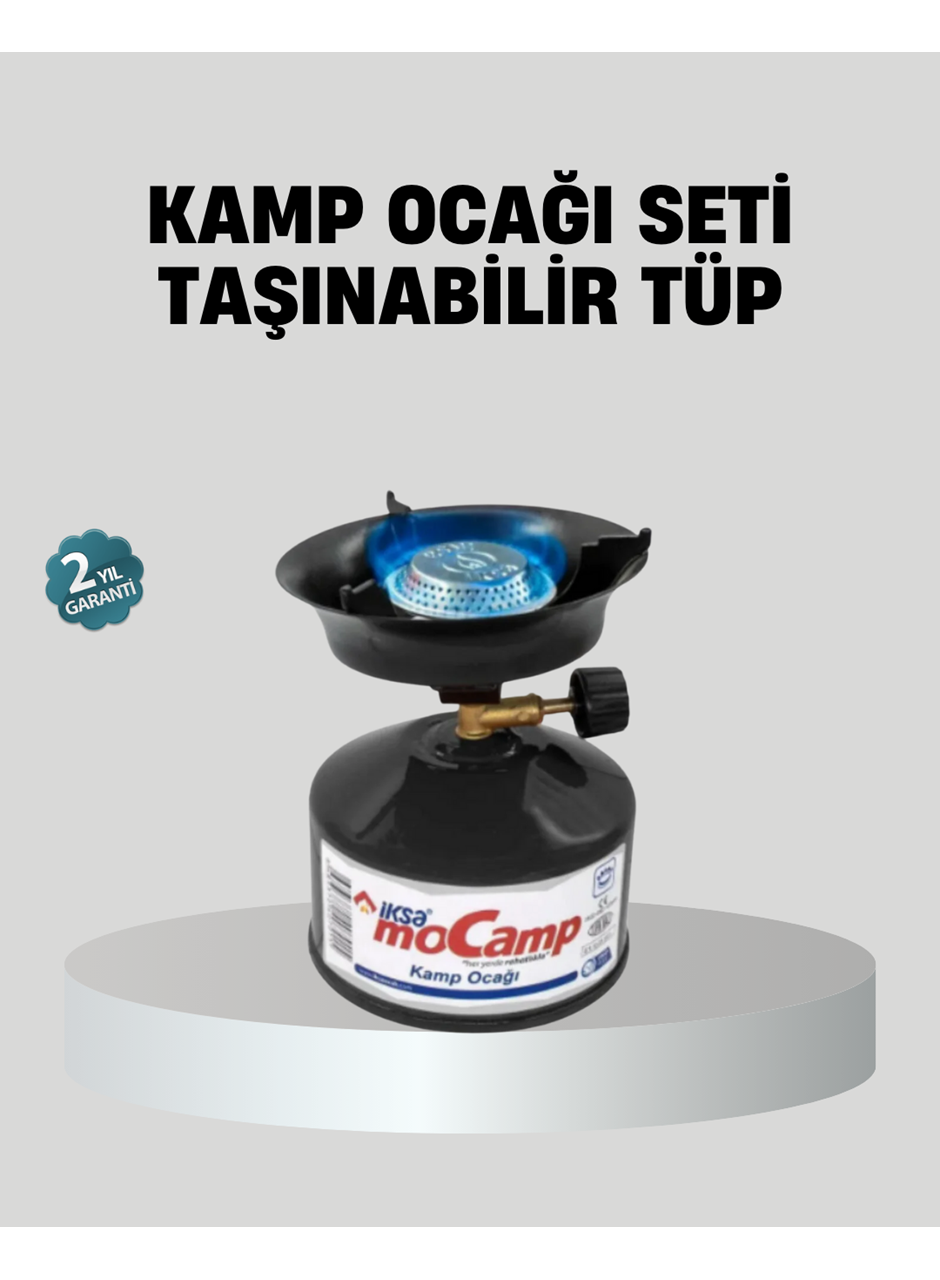 Taşınabilir Kamp Ocağı Seti Pişirme Alanı Ayarlanabilir Alev