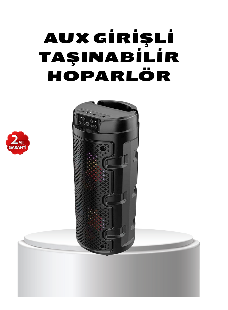 Bluetooth 5.0 Kablosuz Hoparlör Çift Sürücülü Yüksek Ses Kalitesi Kompakt Tasarım