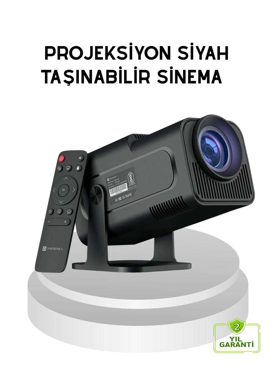 HDMI USB Girişli Akıllı Projeksiyon Cihazı Taşınabilir Düşük Tüketimli