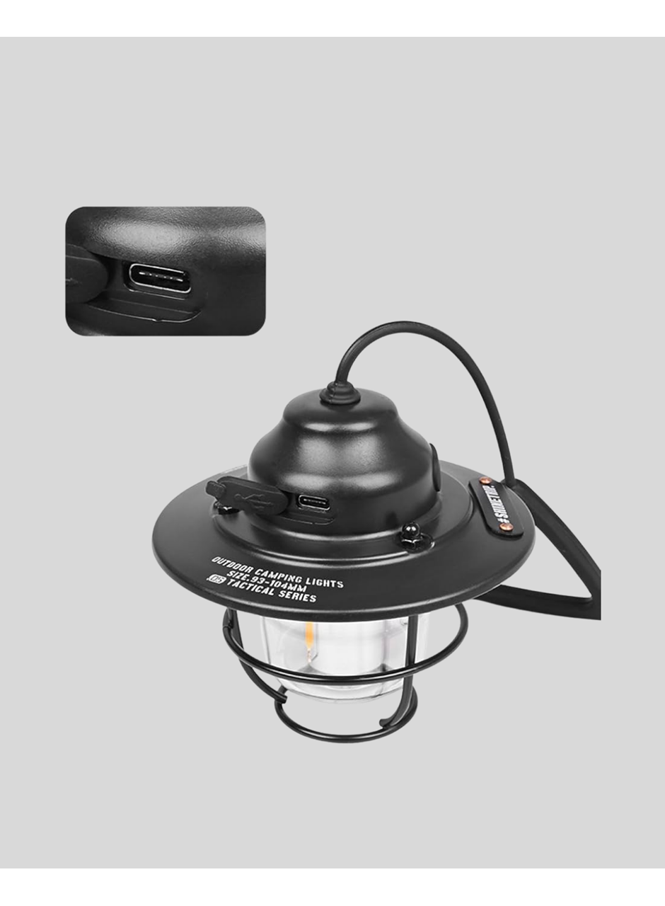 Outdoor Retro Kamp Işığı Uzun Ömürlü Pil Taşınabilir Suya Dayanıklı