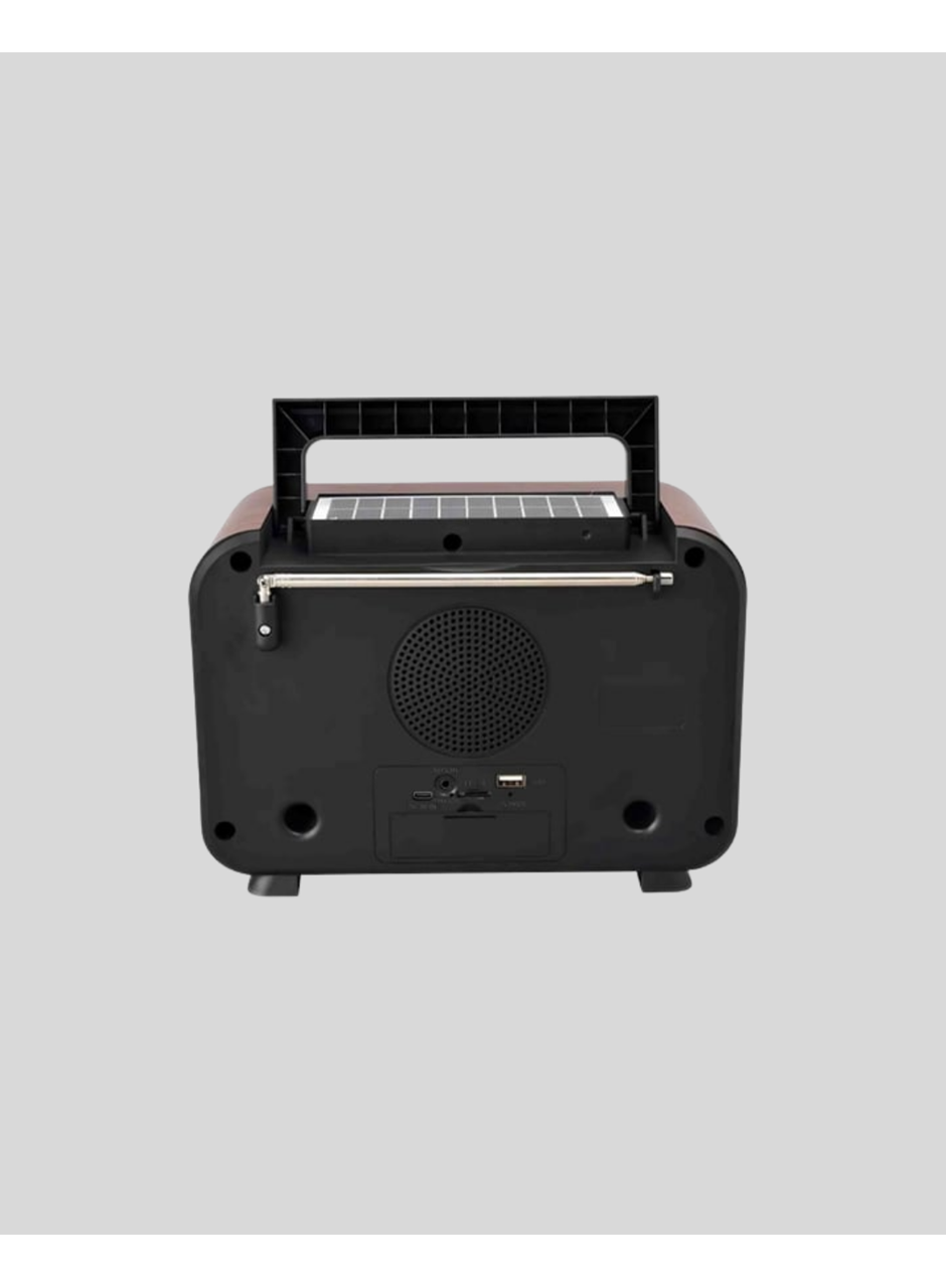 Alev Işığı Efektli Solar Bluetooth Hoparlör Radyo Destekli Taşınabilir Model