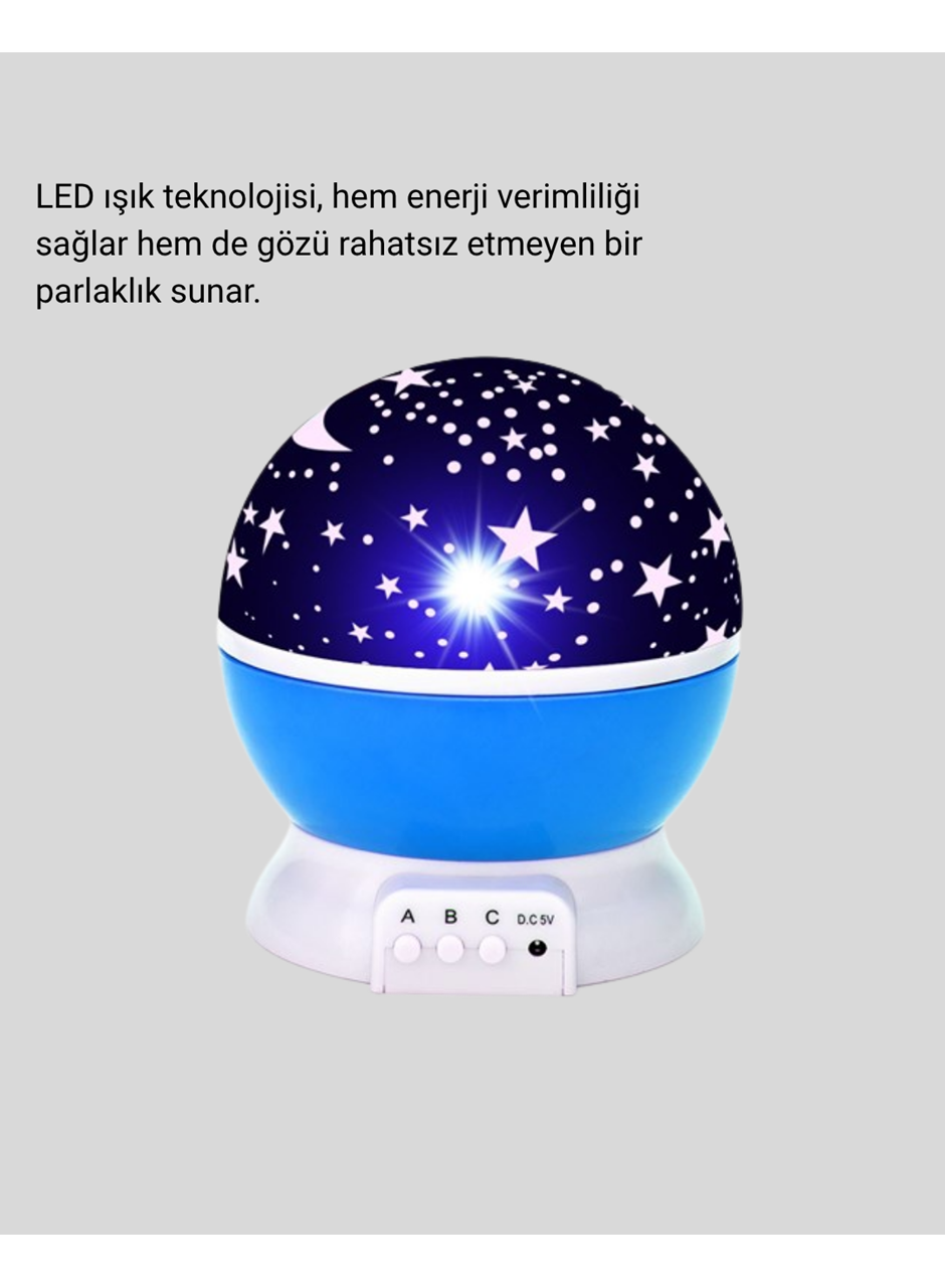 Renkli LED Gece Lambası 6 Işık Modlu Çocuk Odası Atmosfer Aydınlatma