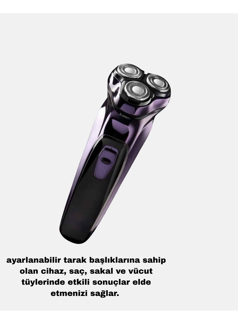Kompakt Şarjlı Saç Sakal Tıraş Makinesi Kuru Kullanım Özellikli