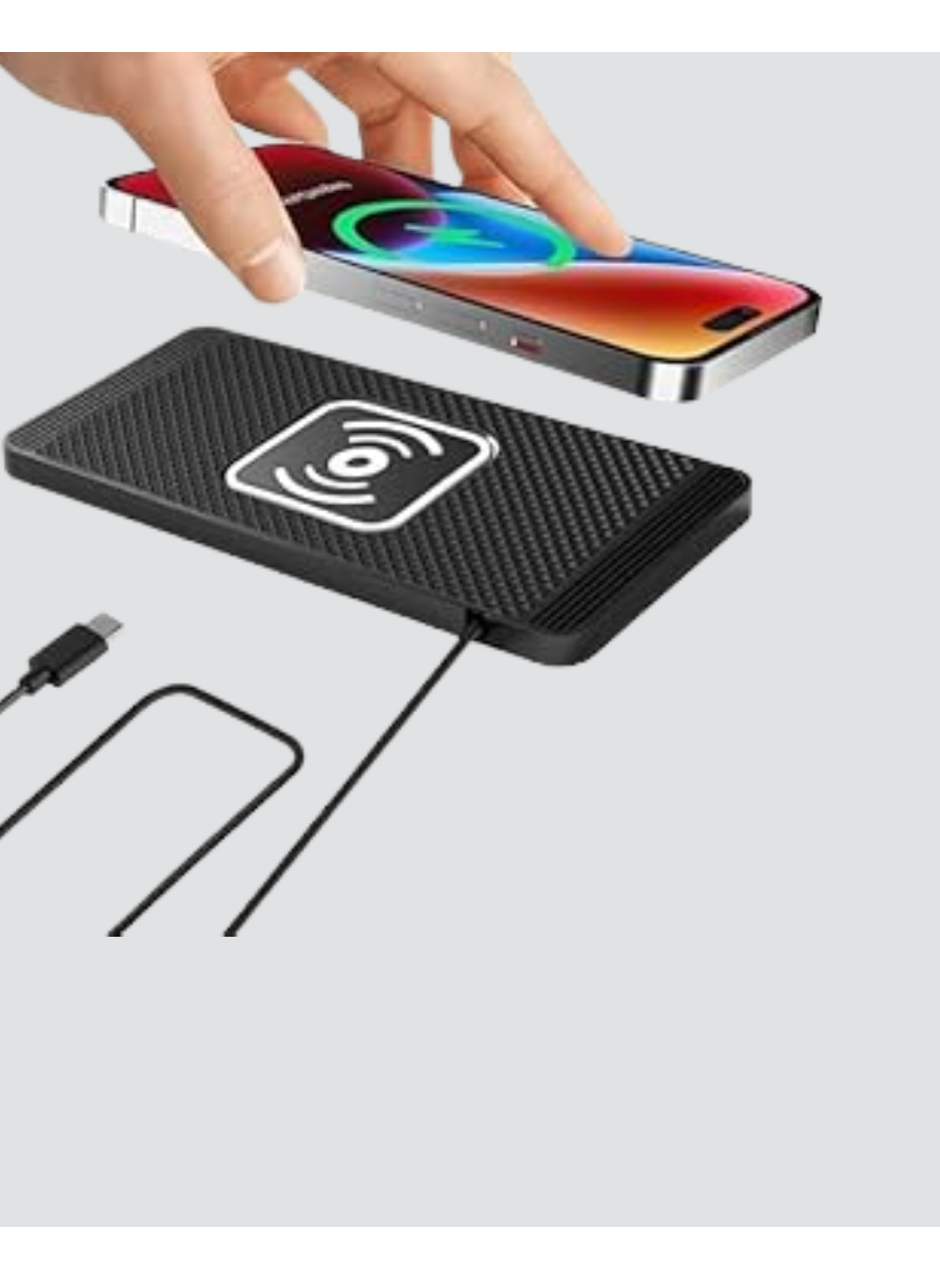 Manyetik Şarj Pedi 7.5W 10W 15W Hızlı Şarj Kaymaz Tabanlı