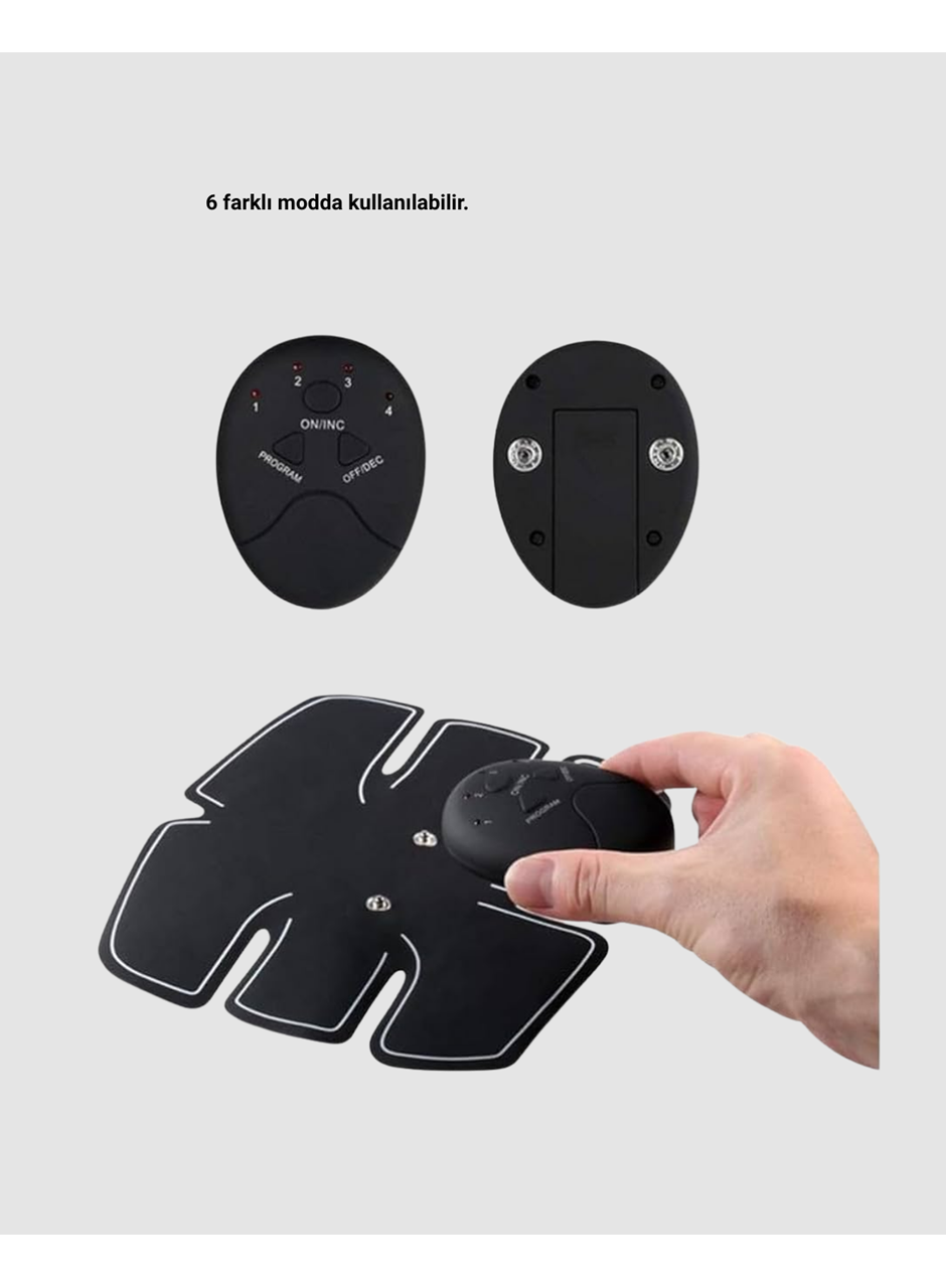 EMS Göbek ve Kol Kas Uyarıcı Cihaz 6 Modlu Elektronik Vücut Şekillendirici