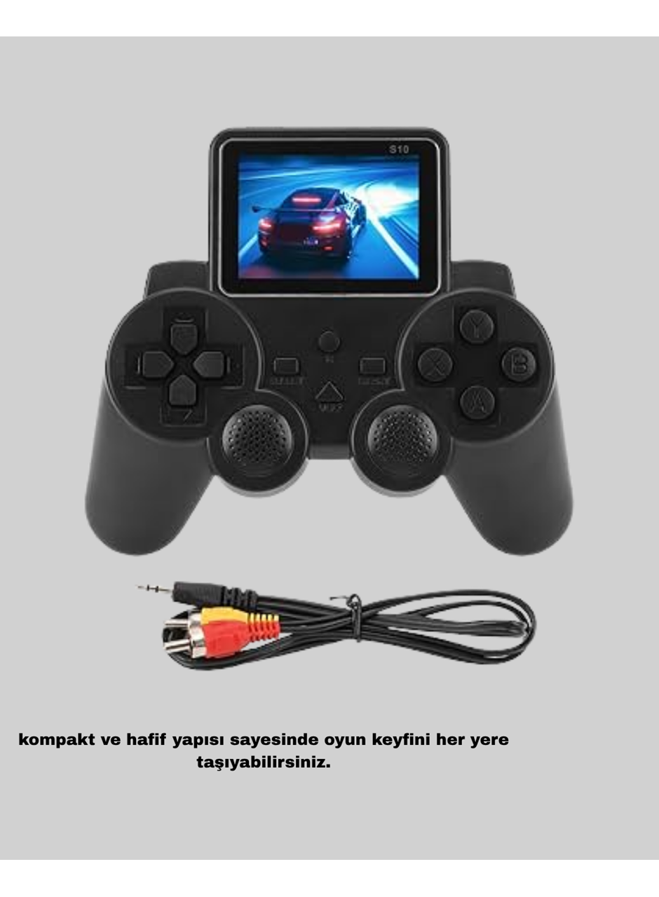 Mini Retro Oyun Konsolu S10 2.8 İnç Ekran Taşınabilir Klasik Atari